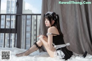 Coser @ 桜 桃 喵 Vol.021: 黑猫 妹 抖 (黑猫 女仆) (78 photos)